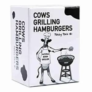 Cows Grilling Hamburgers