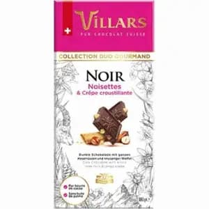 Dark Hazelnuts & Cispy Pancake Chocolate - Villars - Villars 