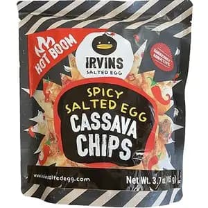 Spicy Salted Egg Cassava Chips - Irvins