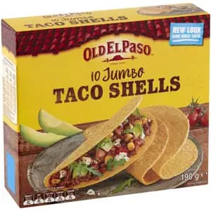 10 Jumbo Taco Shells - Old El Paso