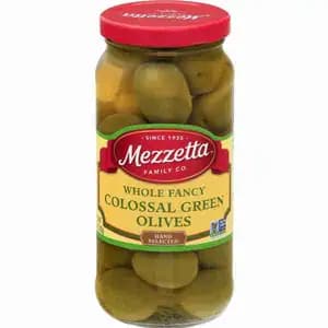 Whole Fancy Colossal Green Olives - Mezzetta