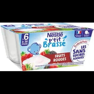 Brassé Red Fruits No Added Sugar from 6 Months - Nestlé
