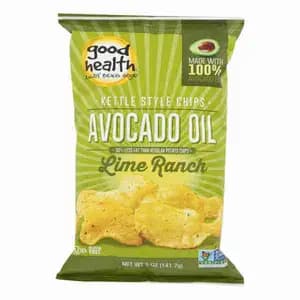 Kettle Style Chips Avocado Oil Lime Ranch - Good Health