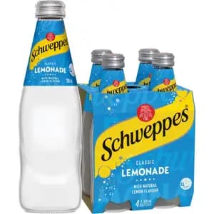 Lemonade Glass Bottle Pack X4 - Schweppes