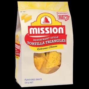 Gluten Free Restaurant Style Tortilla Triangles Extreme Cheese - Mission