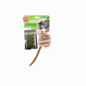 Refillable Catnip White Mouse - Gigwi