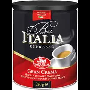 Espresso Gran Crema Roasted and Ground Coffee Blend - Saquella
