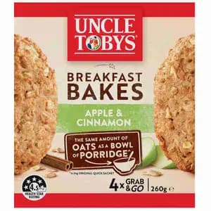 Breakfast Bakes Apple Cinnamon - Uncle Tobys