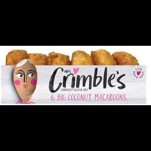 Gluten Free 6 Big Coconut Macaroons - Mrs Crimble's