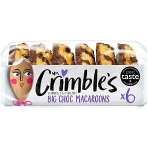 Gluten Free 6 Big Choc Macaroons - Mrs Crimble's