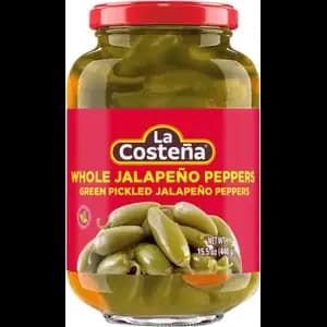 Whole Green Pickled Jalapeño Peppers - La Costeña