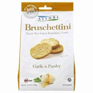 Bruschettini Italian Bruschetta Toasts Garlic & Parsley - Asturi