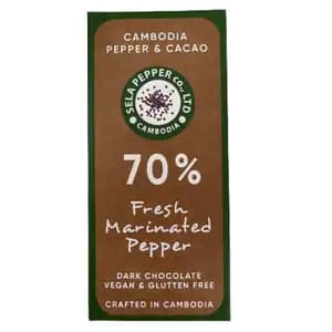 70% Dark Chocolate Fresh Marinated Pepper - Sela Pepper