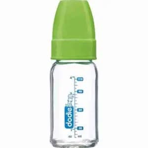Baby Glass Bottle Green 120ml for 0-6m - Dodie