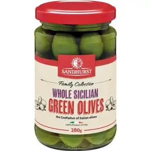 Whole Sicilian Green Olive - Sandhurst