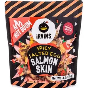 Spicy Salted Egg Salmon Skin - Irvins