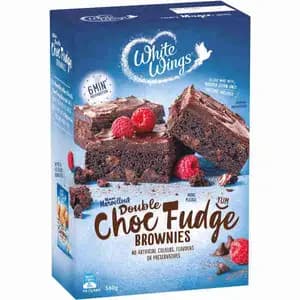 Double Chocolate Fudge Brownie - White Wings