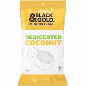 Desiccated Coconut - Black & Gold