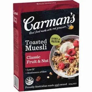 Toasted Muesli Classic Fruit & Nut - Carman's - Carman's