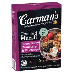 Toasted Muesli Cranberry, Blueberry & Goji - Carman's