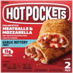 Italian Style Meatballs & Mozzarella (Garlic Buttery Crust) - Hotpockets