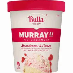 Strawberries & Cream Ice Cream - Bulla