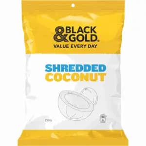 Shredded Coconut - Black & Gold