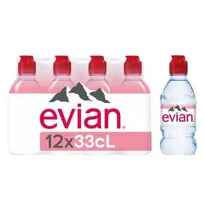 Mineral Water 330ml Pack X12 - Evian