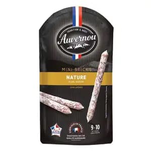 Dry Sausage Mini Sticks Nature - Auvernou