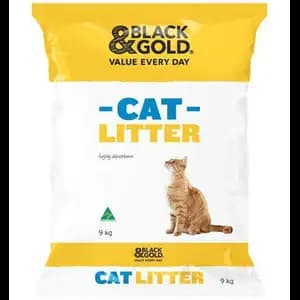 Cat Litter - Black & Gold