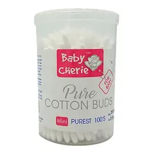 Pure Cotton Buds For Baby (Circle Can) - Cherie