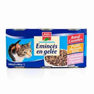 Cat Food Mixed Mince in Jelly - Belle France