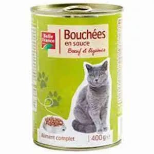 Cat Food Bites in Sauce Beef & Vegetable - Belle France