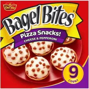 Bagel Bites Pizza Snacks Cheese & Pepperoni - Ore Ida