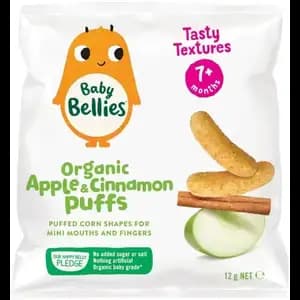 Organic Apple & Cinnamon Puffs 7m+ - Baby Bellies