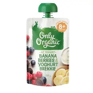 Banana, Berries & Yogurt No Added Sugar 8m+ - Only Organic
