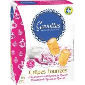 Filled Pancakes with Onion & Cream - Gavottes