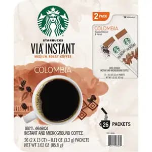 Colombia Instant and Microground Coffee - Starbucks