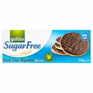 Dark Choc Digestive Biscuits Sugar Free - Gullón