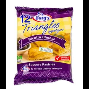 Triangles Ricotta Cheese Appetisers - Borg's