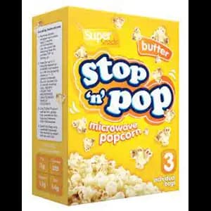 Butter Stop 'n' Pop Microwave Popcorn - Stop'n'Pop