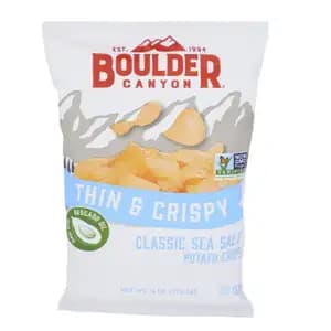 Sea Salt Potato Chips - Boulder Canyon - Boulder Canyon