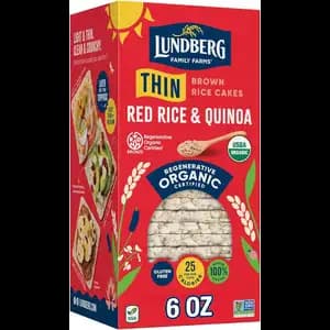 Gluten Free Wholegrain Rice Cake Red Rice & Quinoa - Lundberg