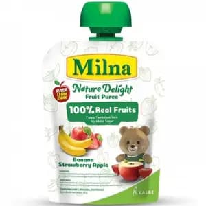 Banana, Strawberry and Apple No Added Sugar Puree - Milna