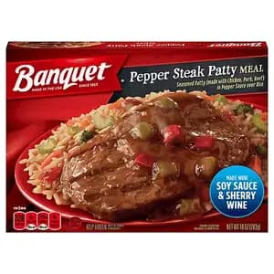 Pepper Steak Patty - Banquet