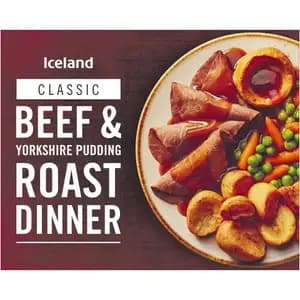 Beef & Yorkshire Pudding Roast Dinner - Iceland