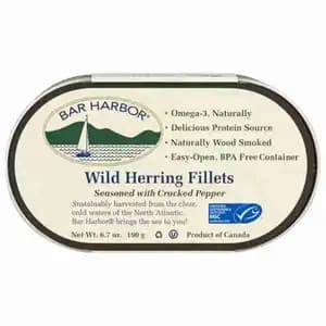 Wild Herring Fillets Seasoned with Cracked Pepper - Bar Harbor