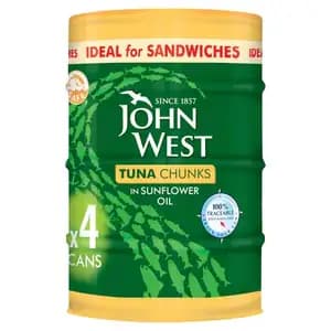 Tuna Chunks in Sunflower Oil - John West