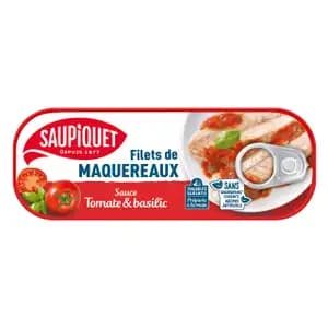 Mackerel Fillets with Tomato & Basil Sauce - Saupiquet