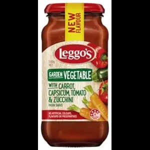 Garden Vegetable with Carrot, Capsicum, Tomato & Zucchini Pasta Sauce - Leggo's
